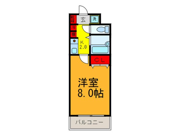 小阪パ－ム・コ－トの物件間取画像